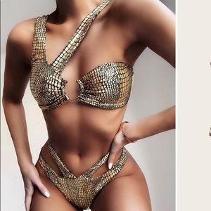 Sparkly Gold Sexy Bikini